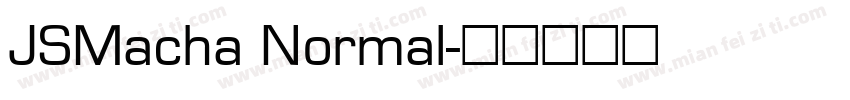JSMacha Normal字体转换